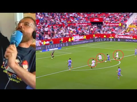 ¡QUÉ BARBARIDAD! Así narró el golazo de Rodrygo frente al Sevilla Rubén Martín en Tiempo de Juego