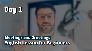 Day 1: Lesson One | English for Beginners! Learn English with Only 10 Minutes Practice Every Day