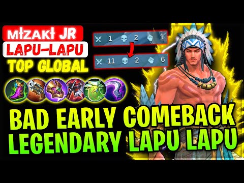 Bad Early Comeback, Legendary Play Lapu Lapu [ Top Global Lapu-Lapu ] ᴍɪᴢᴀᴋɪ jr. - Mobile Legends