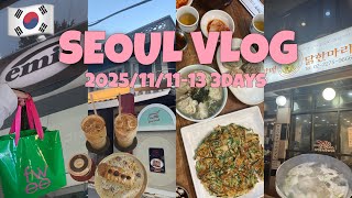 【Seoul Vlog】夫婦で2泊3日🇰🇷美味しいもの食べまくる王道コース🍽️ 聖水|東大門|狎鴎亭|北村韓屋村|梨泰院…etc.