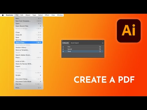 Create a PDF using Save a Copy – For Beginners | Illustrator Tutorial