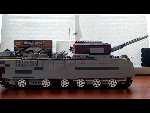 Венец немецкой мощи Landkreuxer P.1000 Ratte(Ratte) из лего.