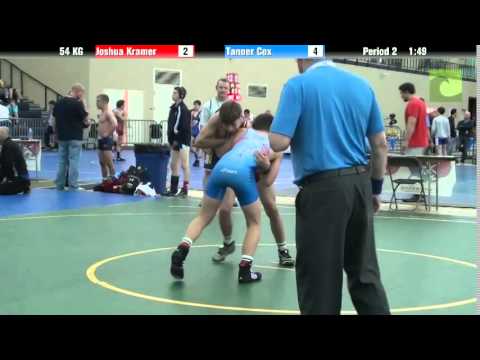 FILA Cadet 54 KG Joshua Kramer vs. Tanner Cox