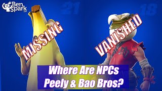 Peely & Bao Bros are Missing! Where Are They? Who's Next To Disappear? - Fortnite Chapter 3 Season 2