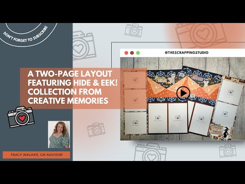 Halloween Scrapbook Layout Tutorial Using Creative Memories | Full Hide & Eek Project Recipe Layout