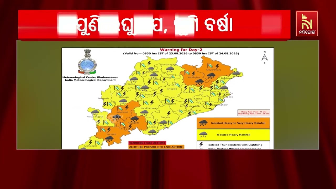 ଉତ୍ତର ପଶ୍ଚିମ ବଙ୍ଗୋପସାଗରରେ ସୃଷ୍ଟି ହେଲା ଲଘୁଚାପ l ୨୮ ଯା?