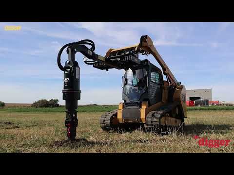 Digga HALO Auger Drive In Action #drdigger #attachmentspecialists