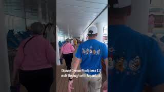 Disney Dream pool deck tour feat. Aquaduck! #disneydream #disneycruise #disneyvacation #disneyvibes