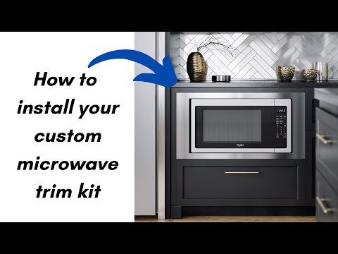 How to install your custom microwave trim kit
