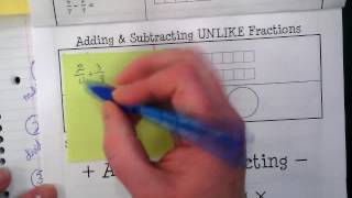 Fraction Flip Book: Adding and Subtracting Fractions