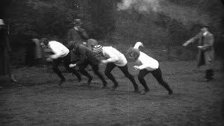 Women's Olympics - training in Battersea Park (1924)