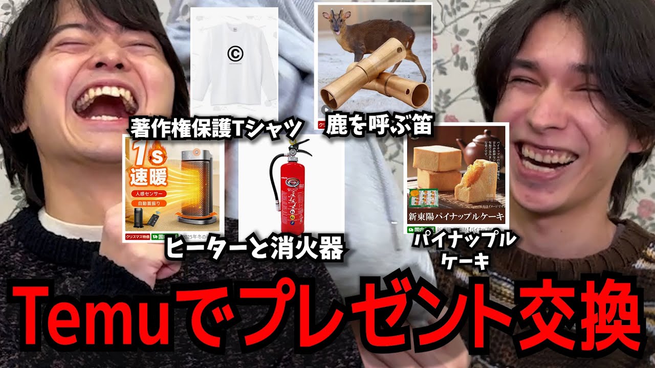 クリスマスプレゼント交換してみた！この動画TEMUの案件動画です