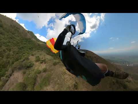 Paraglider Crash Lands After Wing Collapses After Take Off - 1513087