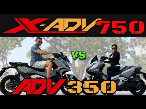 Honda ADV 350 vs. X-ADV 750 Rider Experience, Pros & Cons. - English