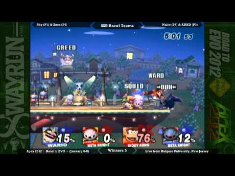 Apex 2012 - SSBB Teams W5 - Sky + Zexx VS Nairo + ADHD