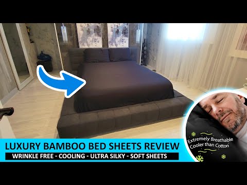 Luxury Bamboo Bed Sheets Review : Cool, Soft, Wrinkle Free, Silky Smooth and Luxurious