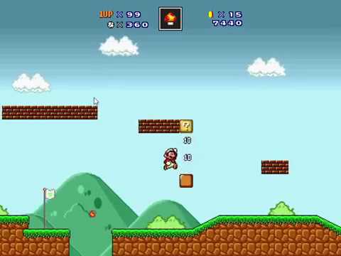 Super Mario Bros. X2 (Beta 3) - SMB Classic Worlds Remix World 1-1 (SMB 1-1 NES 16 Bit Rendered)