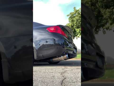 G37 sedan with TOMEI SINGLE EXIT & Test pipes startup