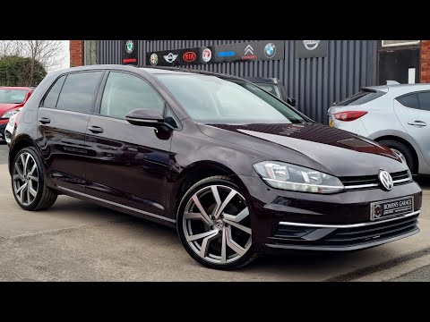 2017 (17) Volkswagen Golf SE Nav 1.6 TDi BMT Auto 5Dr in Ruby Black. 29k Miles. VW S/History.£15,490