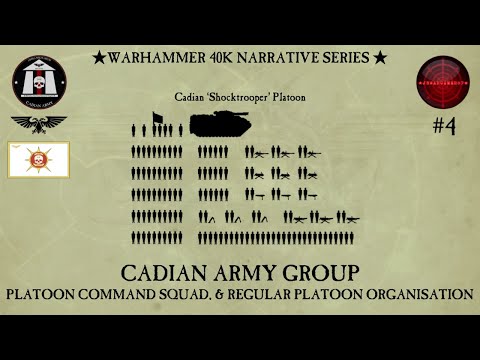 Astra Militarum Cadian Platoon Command Squad Organisation  & Insignia Warhammer 40K Lore Series Pt:4