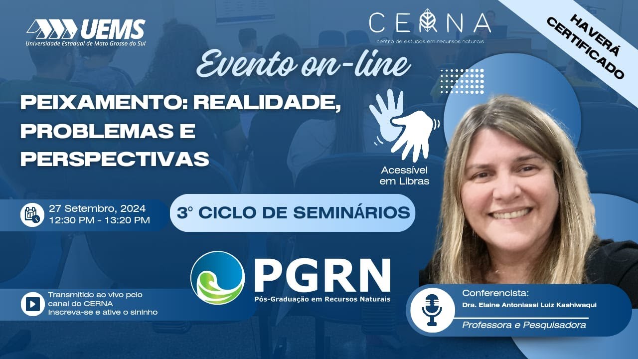 Peixamento: realidade, problemas e perspectivas | Dra. Elaine Antoniassi Luiz Kashiwaqui