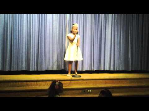 Sabreen singing Beyonce "Pretty Hurts" song