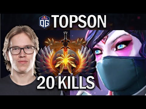 OG.TOPSON TEMPLAR ASSASSIN WITH 20 KILLS - DOTA 2 7.29 GAMEPLAY