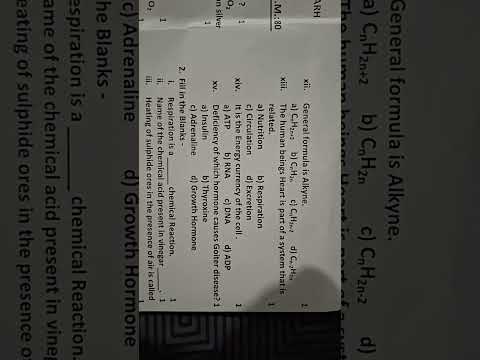 10 th class English medium pre board paper # science # pre board paper @ scienc #