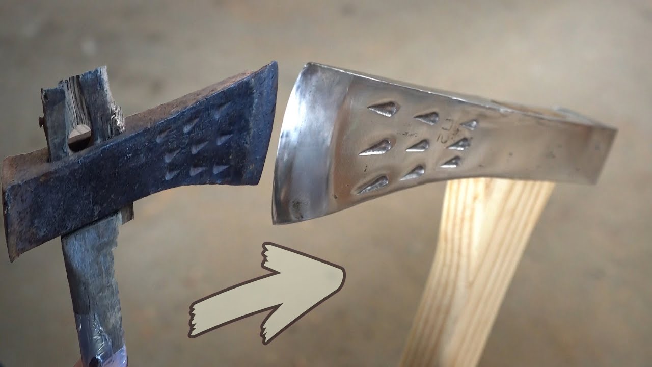 【DIY】ボロッサビの斧を全力で磨いて見た結果　Revival japanease Axe