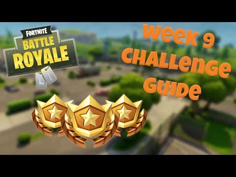 HOW TO COMPLETE ALL WEEK 9 CHALLENGES - FORTNITE BATTLE ROYALE TIPS/TUTORIALS