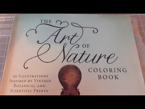 The Art of Nature - Colouring book flip through- A useful adult colouring reference book?