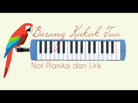 Not Pianika Burung Kakak Tua. Not Angka dan Lirik