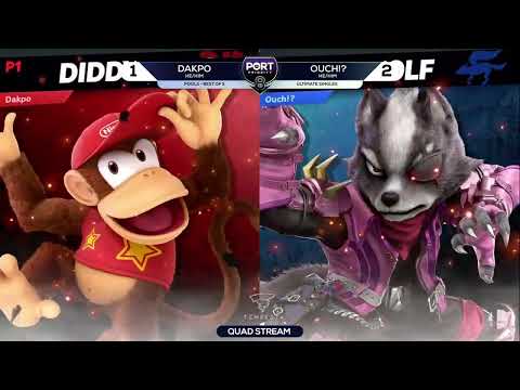 Dakpo (Diddy Kong) vs Ouch!? (Wolf) - Pools - Port Priority 8
