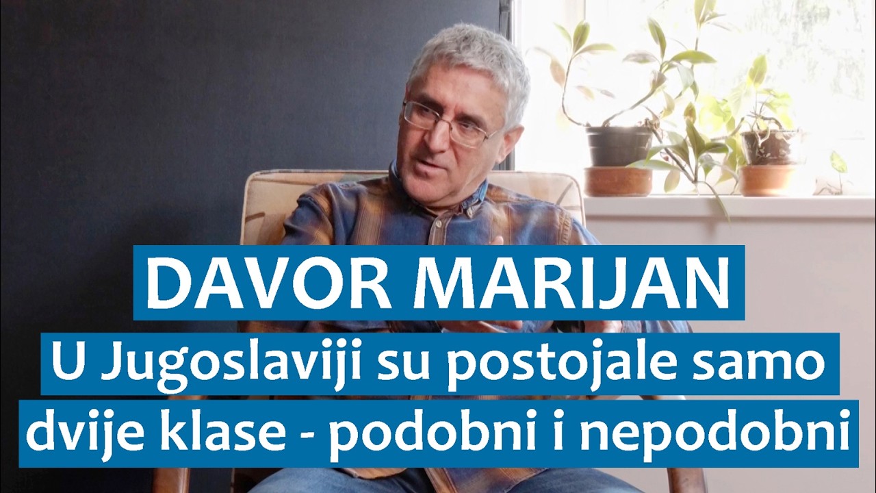 Davor Marijan: U Jugoslaviji su postojale samo dvije klase - podobni i nepodobni