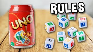 How to play UNO DICE game (official rules, instructions and gameplay) | Spielregeln TV x Mattel