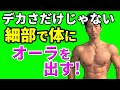 デカさだけじゃない!細部を鍛えて、体全身にオーラ出す!美しい筋肉でカッコいい印象を作ろう!問題は体脂肪だけでもないんです!