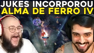 UMA DAS PLAYS MAIS FEIAS DA HISTORIA DO JUKES,  X1 TITAN E CARIOK - RENECRODILO LEAGUE OF LEGENDS