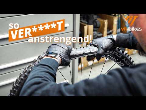 Why is changing tires so difficult?! 😖🚲 Tire installation made easy (even for MTBs)
