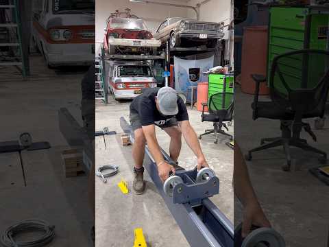 Day 1 setting up the ‪@BendPak‬ 10APX 💪🏼 Managed to up both posts and snug them to the ground