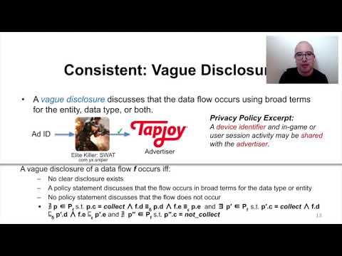 USENIX Security '20 - Actions Speak Louder than Words: Entity-Sensitive Privacy Policy and Data Flow