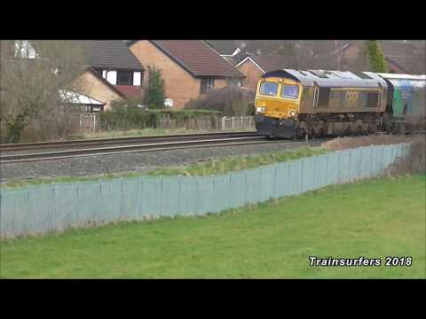 GBRf Class 66 No. 66739 on 6E09 Liverpool Biomass Terminal - Drax Aes on 10.4.18 - HD