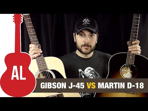 Gibson J45 vs Martin D18 - What's the best acoustic guitar?