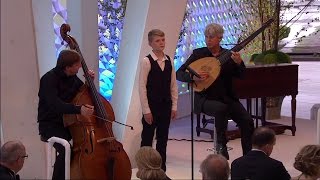 Video thumbnail of "Lascia ch'io pianga (Handel) | boy soprano Aksel Rykkvin (14y), Rolf Lislevand, Knut Erik Sundquist"