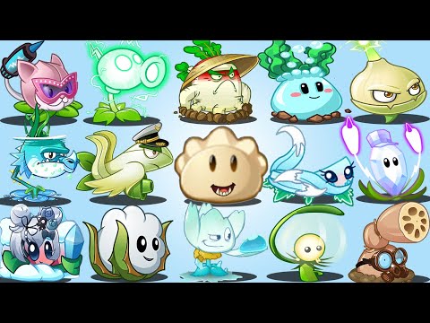 All WHITE New Plants Power-Up! in Plants vs. Zombies 2
