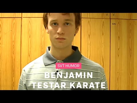 Benjamin testar karate - Morgonsoffan