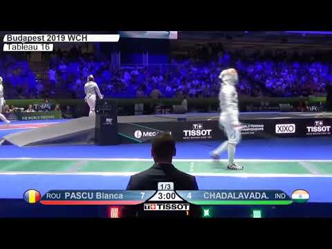 Budapest Worlds SWS 2019 - L16 - Chadalavada IND v Pascu ROU (Commentary)