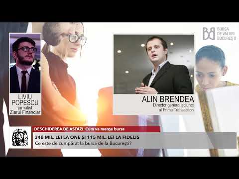 DESCHIDEREA DE ASTĂZI.Cum va merge bursa.Cu Alin Brendea, director general adjunct Prime Transaction