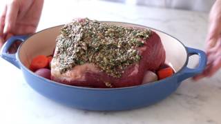 Herb Crusted Topside Roast Beef