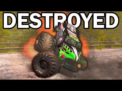 How Much Can You DESTROY Your Truck in EVERY Monster Jam Game?
