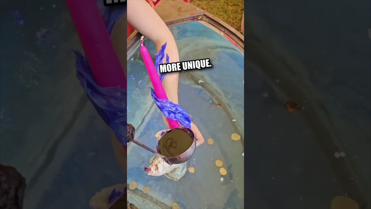 I have never seen such a unique candle 😳